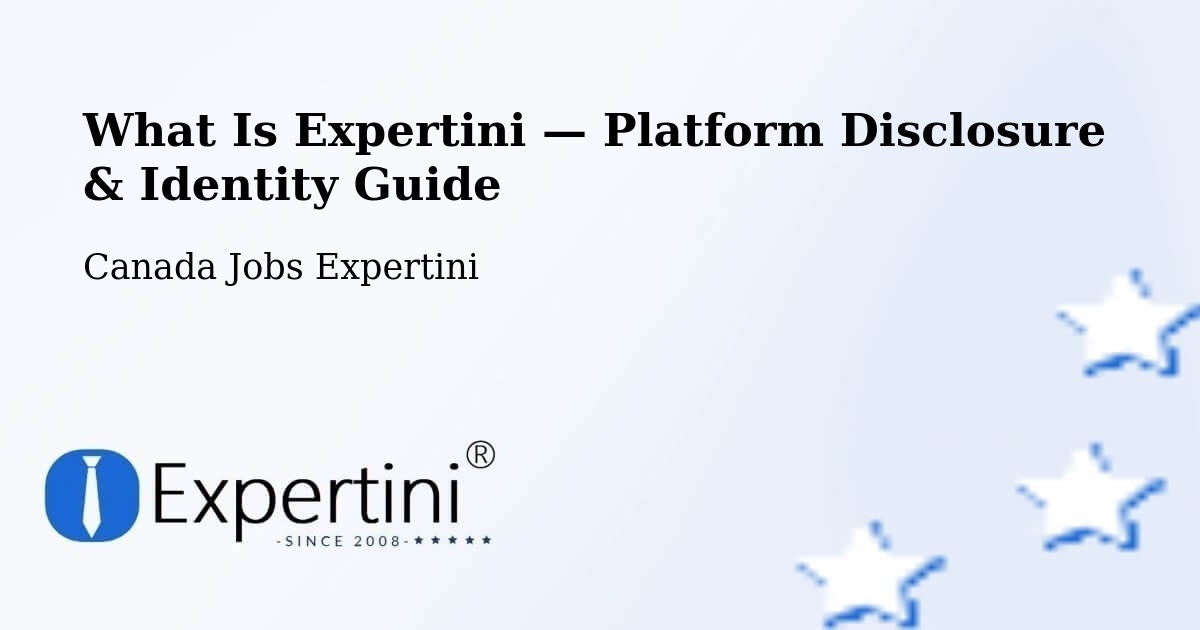 What Is Expertini — Platform Disclosure & Identity Guide – Summerside